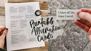 39 Free Printable Affirmation Cards For Your Home #shorts