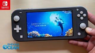 Endless Ocean Luminous Nintendo Switch Lite Gameplay