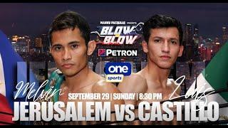 Melvin Jerusalem vs Luis Castillo! WBC World Minimumweight Championship! Sunday! 830 PM  One Sports!