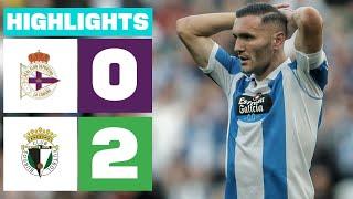 RC DEPORTIVO 0 - 2 BURGOS CF | RESUMEN LALIGA HYPERMOTION