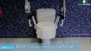 Elevadores de wc regulables en altura e inclinación Ayudas Dinámicas