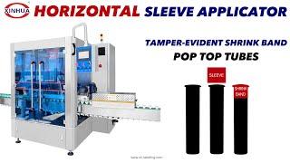 Pop Top Tubes Tamper Evident Shrink Band Horizontal Shrink Sleeve Applicator