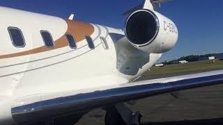 Bombardier Challenger 650 Short Introduction KBUY Burlington, NC Airport