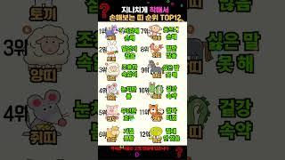 지나치게 착해서 손해보는 띠 TOP12