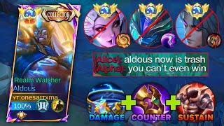 ALDOUS NEW SECRET TRICK TO DOMINATE TANKY HEROES IN RANKED GAME!!! (intense match must watch)