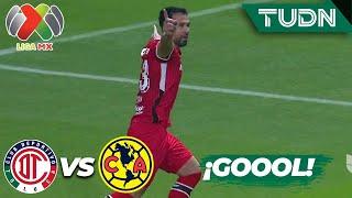 ¡BAILE ROJO! García hace el cuarto gol | Toluca 4-0 América | Liga Mx -AP2024 - J16 | TUDN