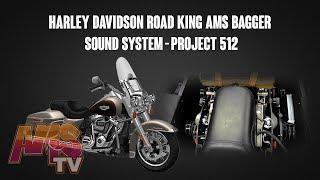 Harley Davidson Road King AMS Bagger Sound System - Project 512