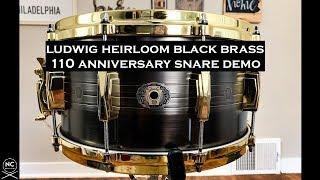 Ludwig Heirloom Black Brass 110 Anniversary Snare Demo