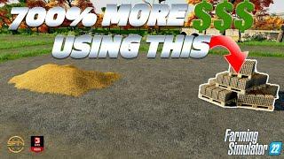 The EASIEST way to make a fortune in Farming Simulator 22 - Turn wheat into piles of money!