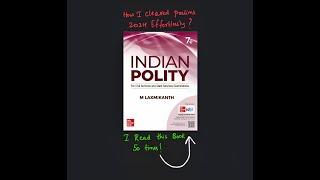 How I cleared Prelims 2024 Comfortably ? Mastering Polity for UPSC - Part 1