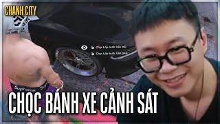 ( CHANH CITY ) MỘT NGÀY LÀM TRẺ TRÂU CHỌC BÁNH XE CẢNH SÁT CỦA UIABEN VÀ ĐỒNG BỌN