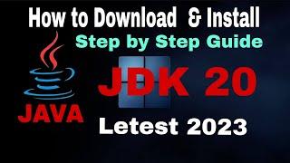 How to Install Java JDK 20 on window 10/11 || By Harsh