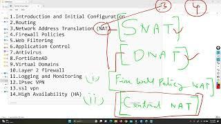 COMPLETE FORTIGATE FIREWALL TRAINING VIDEOS DAY 1