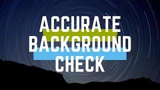 Accurate Background Check