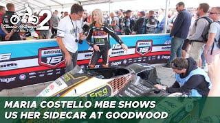 Maria Costello's shows us her racing sidecar at Goodwood Festival of Speed 2022