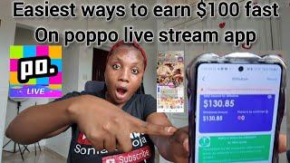 Easiest Ways To Earn Over $100 Weekly On Poppo Live stream app this 2025.