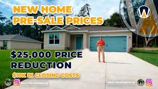 NEW HOME AT A $25,000 PRICE REDUCTION AND $10K IN CLOSING COSTS | OCALA, FL