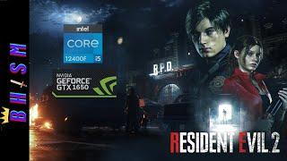 RESIDENT EVIL 2-   GTX 1650 4GB & i5 12400F Benchmark in 2024 (1080P)