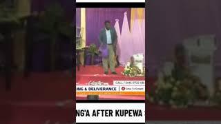 Kenyan Pastor, Ng’ang’a gets angry over his congregation for giving little offering .