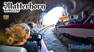 Matterhorn Bobsleds Fantasyland Side On Ride Low Light 4K POV Disneyland 2023 09 20