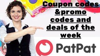 PatPat Promo codes " 5UGDL8  "| Deals of the week, Saving more money | 