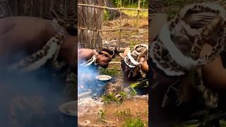 African cooking local food in village #primitive #cooking #africa #wildlife