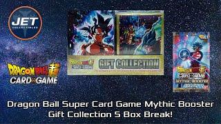 Dragon Ball Super Card Game Mythic Booster Gift Collection 5 Box Break!