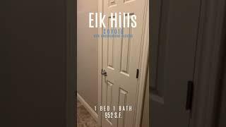 Coyote 1 Bed with Attached Garage | Elk Hills Apartments