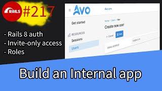 Ruby on Rails #217 Build an invite-only (Internal) app with Avo