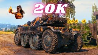 Panhard EBR 105  20K Spotting + Damage World of Tanks ,WoT