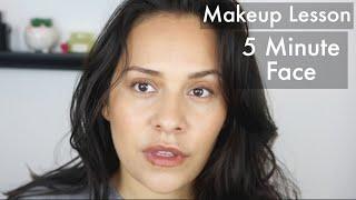 Makeup Lesson  - 5 Min Face - Indepth Tutorial - Beginner Friendly