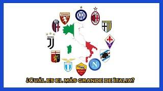 ¿Cuál es el equipo más grande de Italia?