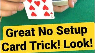 GREAT Fast NO SETUP Card Tricks Tutorial #magic_tricks #shorts