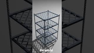 3d tool Rack #shorts  #cg #warehouse #3dmodeling #blender #blender3d