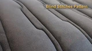 Blind Stitches Pattern for a Car Seat - Automotive Upholstery