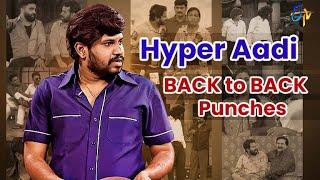 Hyper Aadi Back to Back Punches | Jabardasth | ETV Telugu