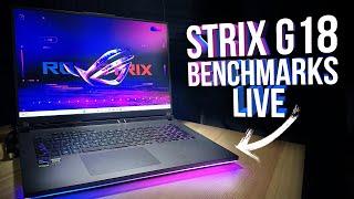 Asus Strix G18 Benchmarks! 10+ Games with RTX 4080 Gaming Laptop