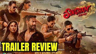 Singham Again Trailer Review | KRK #krkreview #singhamagain #rohitshetty #ajaydevgan #akshaykumar