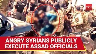 Syria Shocker: Assad ‘Henchmen’ Hanged In Public, Crowds Gather To Witness; Videos Go Viral | Watch