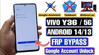 VIVO Y36 FRP Bypass Android 14 | VIVO Y36 Google Account Remove | VIVO Y36 5G Android14 (FRP) Lock