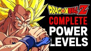 Dragon Ball Z - The Complete Power Levels Guide