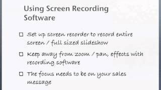 Video Sales Letters: Recording Your Video Sales Letter