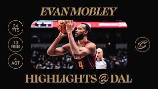 Cavs at Mavericks | Evan Mobley Highlights | 1.3.2025