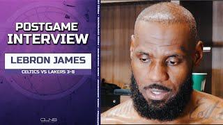 Lebron James: Lakers Not Where the Celtics Are Yet: "Thats The Defending Champion" | Postgame 3-8