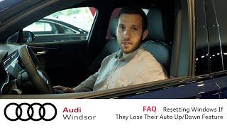 Audi FAQ-Resetting Your Windows If They Lose Their Auto Up/Down Feature