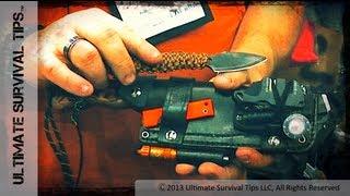 NEW! Cool Bushcraft / Survival Sheath - Habilis Bushtools Alpha Rig Sheath Survival Kit