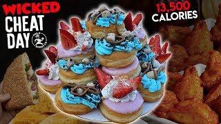 Wicked Cheat Day #60 | Donut Cake | Upcoming Meet Up | 13,500 Calories Not Even A Challenge