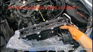 Replacing inlet manifold on a Mercedes benz om651