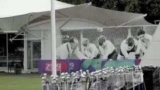 Frank Khalid with the World Cup Pakistan cricket team at Lords