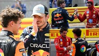 Max Verstappen chilling with Lando Norris & Carlos Sainz after the Sprint Race | BTS